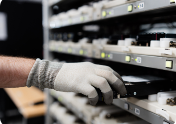 Handschuh sichere Datenentsorgung Evernex