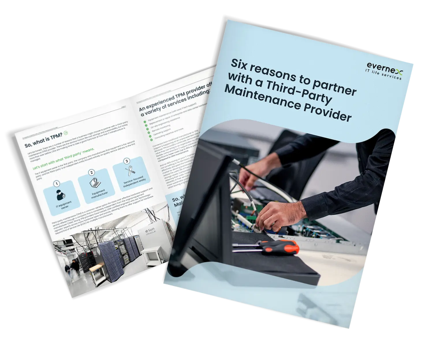 Evernex_Mockup_Six reasons to partner with a TPM Provider_Sneak Peak_ENG Six reasons to partner with a TPM Provider